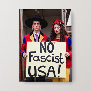 Keine faschistische USA Einzigartiger politischer  Button