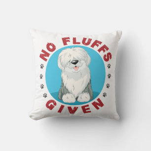 Keine Fluffs für English Sheepdog Kissen