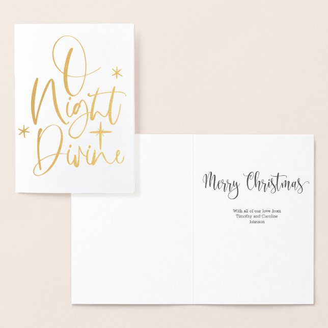 Keine Foto Foil Custom Religious Weihnachtskarte Folienkarte (Anzeige)