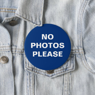 Keine Fotos Bitte Button-On-Taste Button