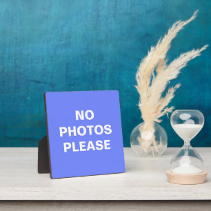 Keine Fotos Bitte Fotoplatte
