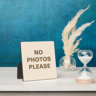 Keine Fotos Bitte Fotoplatte