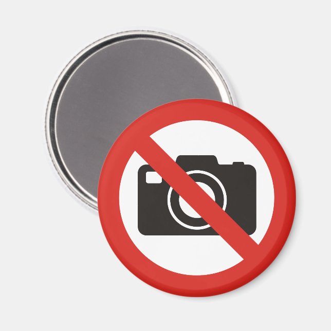 Keine Fotos erlaubt Magnet (Vorderseite/Rückseite)