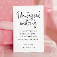 Keine Fotos über Social Media unplugged Wedding