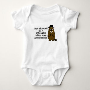 Keine Frau ist ein Versager, die Groundhogs hat Baby Strampler