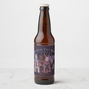 Keine freien Fahrten mehr, Name und Stil Bierflaschenetikett