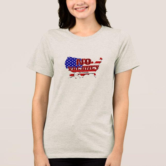Keine Freizeit - Sichern Sie die Grenze Tri-Blend Shirt (Vorderseite)