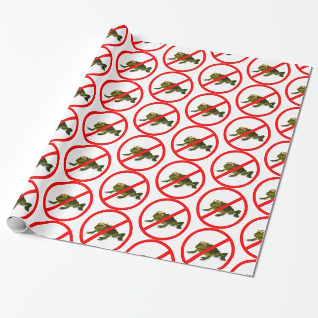 Keine Frösche mehr! Geschenkpapier (Ungerollt)
