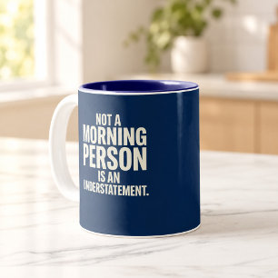 Keine Frühaufsteher Navy Tasse
