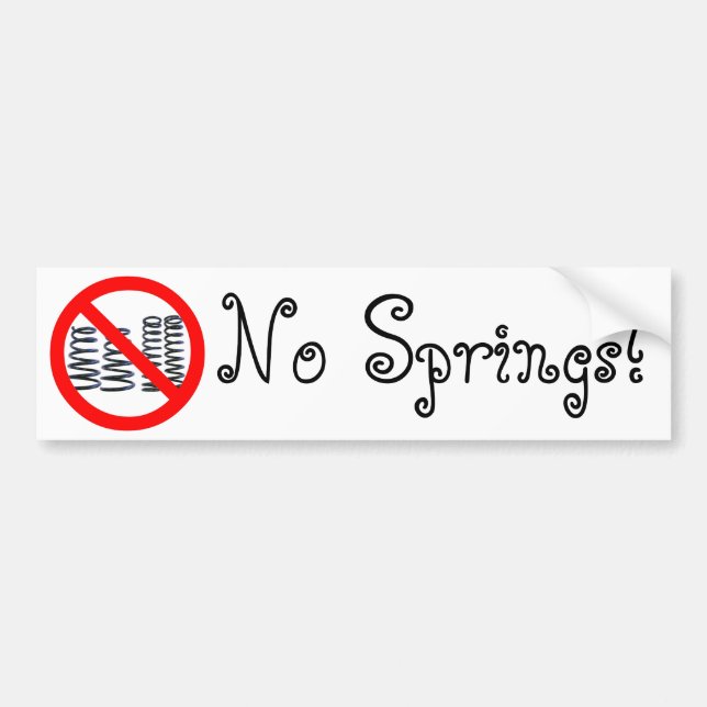 Keine Frühlinge! Autoaufkleber (Vorne)