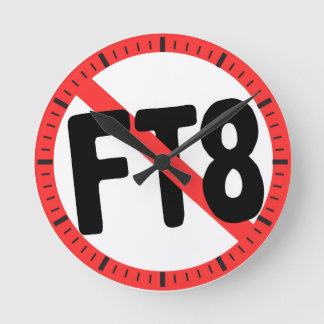 Keine FT8-Wanduhr Runde Wanduhr