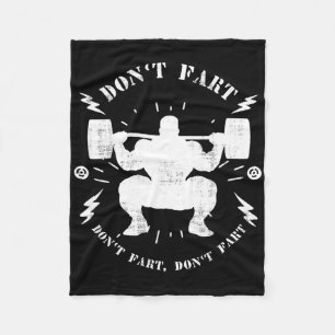 Keine Furz Funny Weightlift Gym Spaß T-Shirt Power Fleecedecke