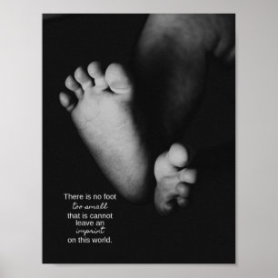 "Keine Fuß-zu kleine" Fehlleitungs-Stützleid-Kunst Poster