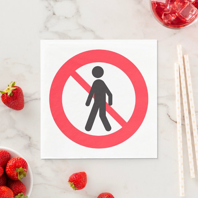 Keine Fußgängerzone Serviette (Von Creator hochgeladen)