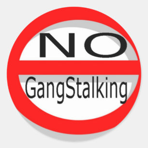 Keine Gangstalgie Runder Aufkleber