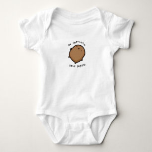 Keine Gedanken, nur Kartoffel Baby Strampler