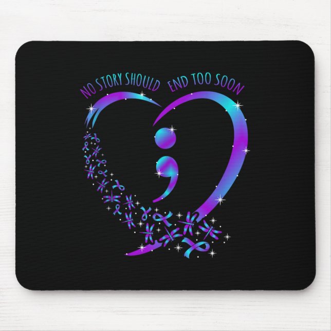 Keine Geschichte sollte glücklich mit Selbstmord e Mousepad (Vorne)