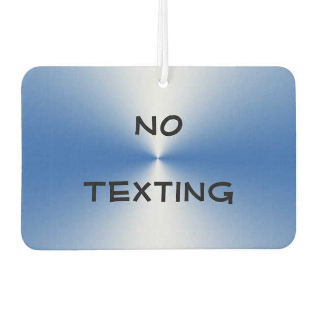 Keine Gesimst Erinnerung auf Sleek Blue Autolufterfrischer (Vorderseite)