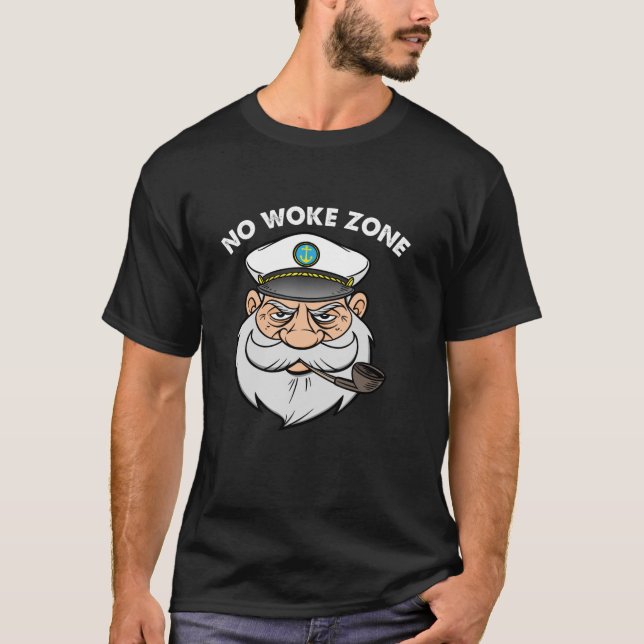 Keine Geweckt Zone Anti-Demokrat Liberal Leftist F T-Shirt (Vorderseite)