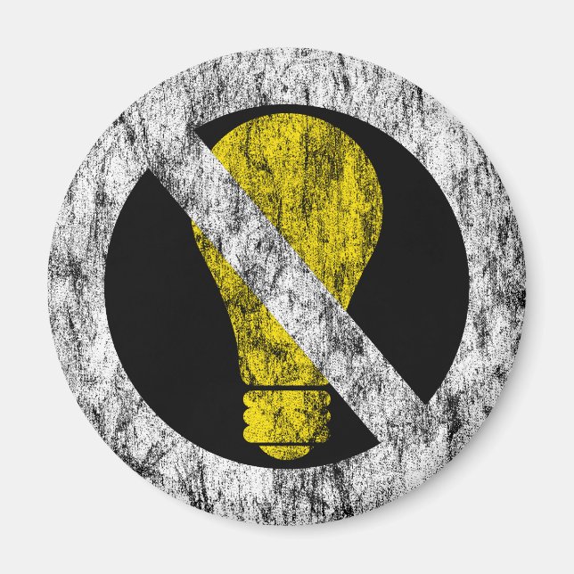 keine Glühbirnen Magnet (Vorne)