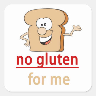 Keine Glutenallergie Quadratischer Aufkleber