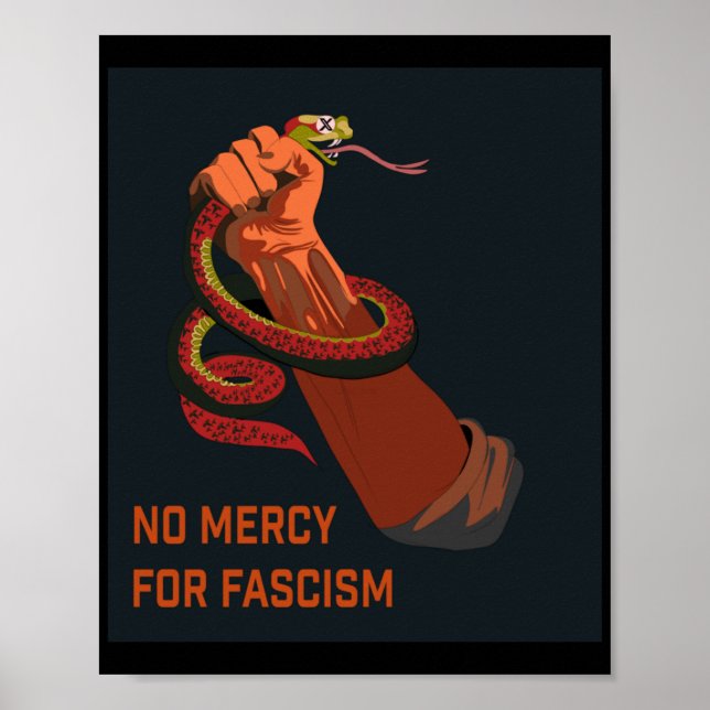 Keine Gnade für den Faschismus 2025 Ausgabe Poster (Vorne)