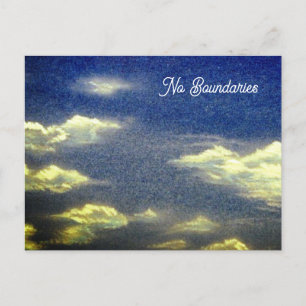 Keine Grenzen Blue Skies Postkarte
