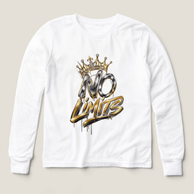 Keine Grenzen Goldene Krone Luxusdesign (Design Vorderseite)