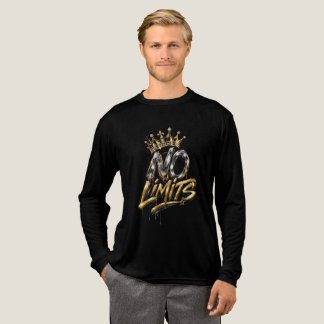 Keine Grenzen Goldene Krone Luxusdesign Tri-Blend Shirt