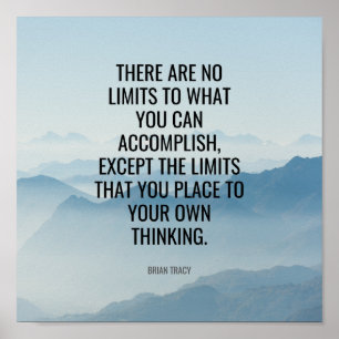 Keine Grenzen Inspirationsquelle und Wanddekoratio Poster