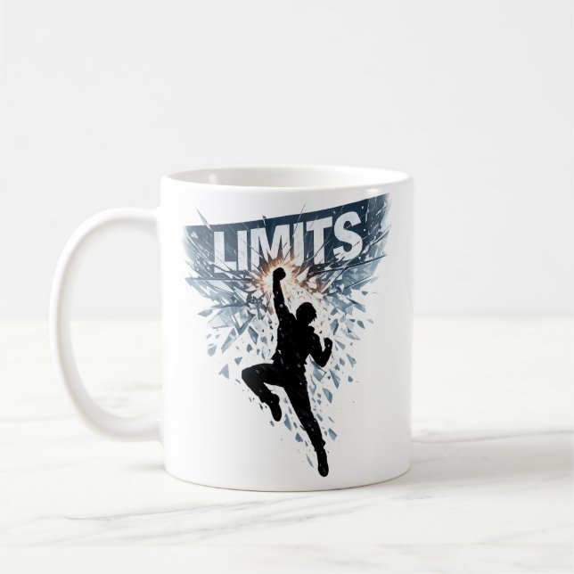 Keine Grenzen Motivation Design  Kaffeetasse (Links)