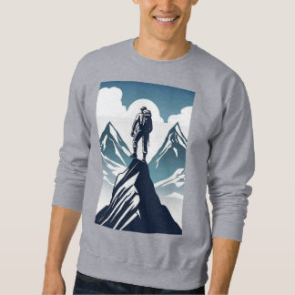 Keine Grenzen, nur Ergebnisse: Berg klettern Sweatshirt