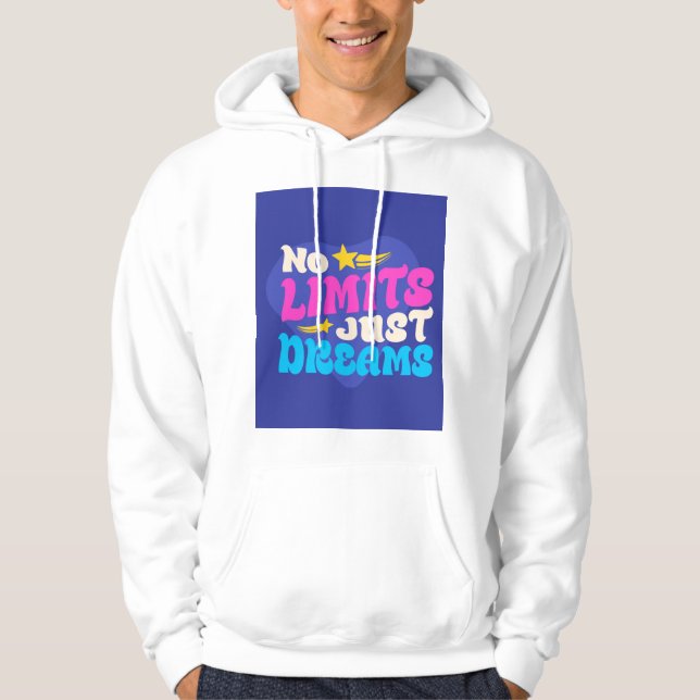 Keine Grenzen nur Träumereien Design Hoodie (Vorderseite)