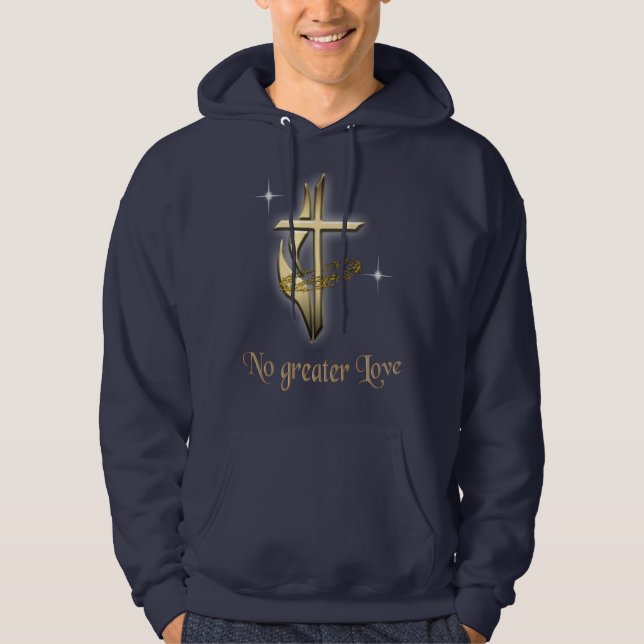 Keine größere Liebe Hoodie (Vorderseite)