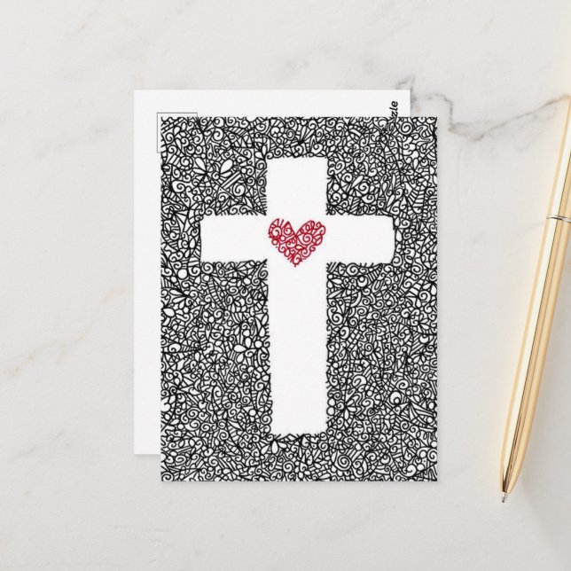Keine größere Liebe über die Postkarte (Vorderseite/Rückseite Beispiel)