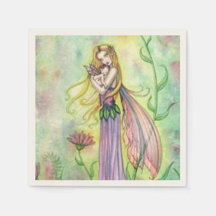 Keine größeren Geschenke Mutter und Baby Fairy Art Serviette