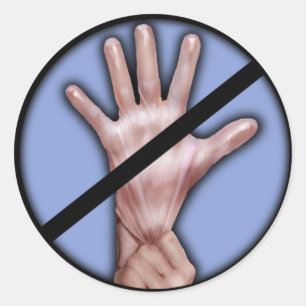 Keine Gummihandschuhe! Aufkleber