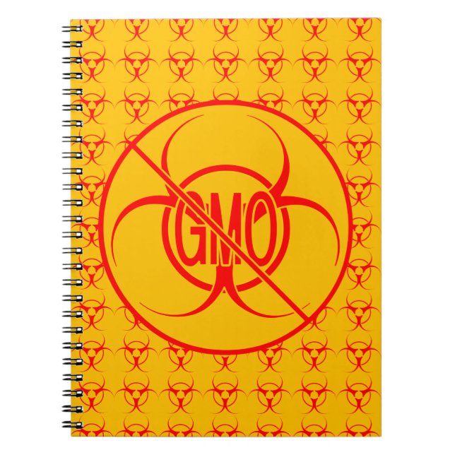 Keine GVO-Notebook-Biogefährdung GVO Sketch Pad Jo Notizblock (Vorderseite)