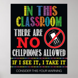 Keine Handy-Klassenzimmer Poster