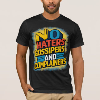 Keine Haters Klatscher und Beschwerdeführer Grafik T-Shirt