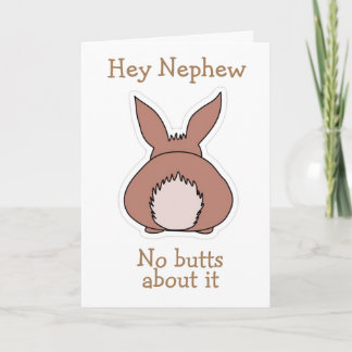 KEINE "HINTERN" darüber *NEPHEW* GLÜCKLICH OSTERSE Feiertagskarte