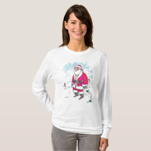 Keine Ho-Ho-Frauen weißes, langärmeliges Shirt