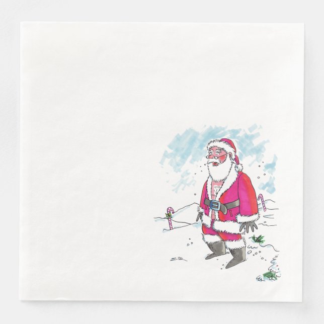 Keine Ho-Ho-Ho-Dinner-Papierservietten Serviette (Vorderseite)