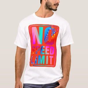 Keine Höchstgeschwindigkeit (9) mit Fraktal-Kunst T-Shirt