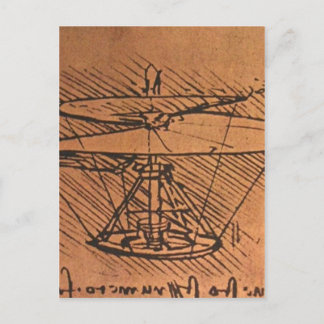 Keine höhere Auflösung verfügbar. Leonardo_helicop Postkarte