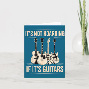 Keine Hortung, wenn Gitarren Gitarren-Illustration Karte
