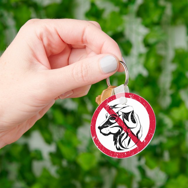 Keine Hunde erlaubt Schlüsselanhänger (Von Creator hochgeladen)