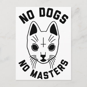 Keine Hunde keine Meister Postkarte