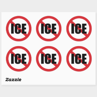 Keine ICE Runder Aufkleber