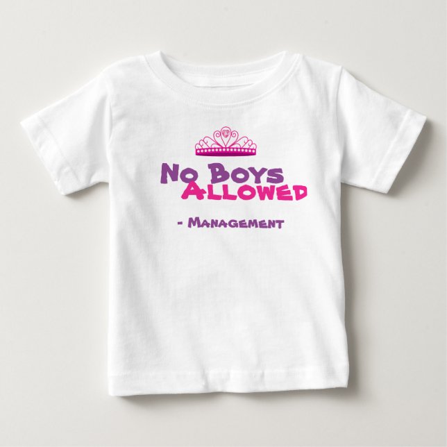Keine Jungs erlaubt Shirt (Vorderseite)